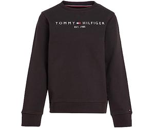Tommy Hilfiger Kids’ Unisex Essential Sweatshirt without Hood, Black (Black), 10 Years