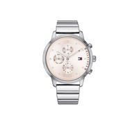 Tommy Hilfiger Ladies Blake Casual Sport Watch 1781904 - Pink Dial, Silver Stainless Steel, Quartz, 3 ATM