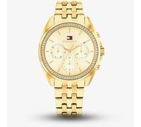 Tommy Hilfiger 36mm Women's Gold Sunray Dial Gold-Plated Bracelet Watch