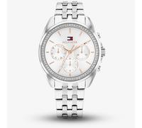 Tommy Hilfiger Ladies Mellie Silver Dial Stone Set Watch 1782802