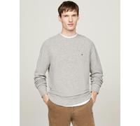 Tommy Hilfiger Lambswool Mens Crew Neck Jumper - Light Grey - Size Medium