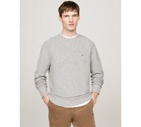 Tommy Hilfiger Lambswool Mens Crew Neck Jumper - Light Grey Heather - Light Grey Heather - M