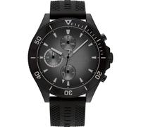 Tommy Hilfiger Larson Mens Black Watch 1791921 Silicone - One Size