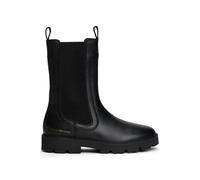 Tommy Hilfiger Leather Cleat Mid Chelsea Boots Black size 39 | Boots Outlet | Women | Black 39