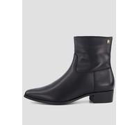 Tommy Hilfiger Leather Zip-up Ankle Boots, Black, Size 37, Women Black