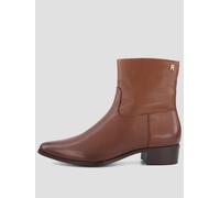 Tommy Hilfiger Leather Zip-up Ankle Boots, Brown, Size 40, Women Brown