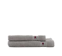 Tommy Hilfiger Legend Silver 2-Piece Bath and Towel Set 100% Pure Cotton