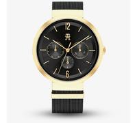 Tommy Hilfiger Analogue Multifunction Quartz Watch for Women with Black Stainless Steel Mesh Bracelet - 1782540