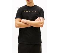 Tommy Hilfiger Linear Logo Embroidery Jersey T-shirt Black size L | Basic T-Shirts Outlet | Men | Black L