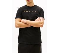 Tommy Jeans Linear Logo Regular Fit Short Sleeve T-shirt Black M Men