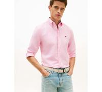 Tommy Hilfiger Linen Blend Solid Long Sleeve T-shirt Pink XL Men