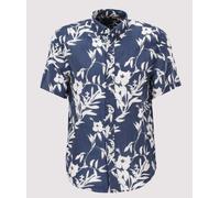 Tommy Hilfiger Linen Tropical Print Short Sleeve Shirt - Size Large - RRP £100
