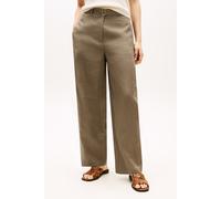 Tommy Hilfiger Linen Utility Barrel Jeans Mediterranean Olive size 40 | Wide Pants Outlet | Women | Green 40