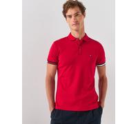 Tommy Hilfiger Liquid Cotton Cuff Slim Fit Polo Shirt, Medium Red, Size Xl, Men Medium Red
