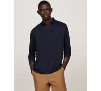Tommy Hilfiger Liquid Cotton Mens Long Sleeve Polo - Navy - Size Medium