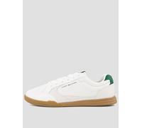 Tommy Hilfiger Lo Profile Leather Trainers, Off White, Size 45, Men Off White