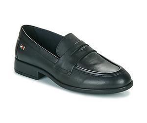 Tommy Hilfiger Loafers / Casual Shoes FLAG LEATHER CLASSICLOAFER in Black 4