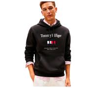 Tommy Hilfiger Logo Embroidery Flex Hoodie Black 2XL Men