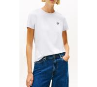 Tommy Hilfiger Logo Embroidery Jersey Crew Neck T-shirt Morning Sky Blue size S | T-shirts Outlet | Women | Blue S