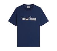 Tommy Hilfiger Logo Graphic Jersey T-Shirt - Carbon Navy