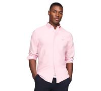 Tommy Hilfiger Long Sleeve Oxford Regular Fit, Men's Button Down Shirts, Also Available in Big and Tall, Classic Pink, XL