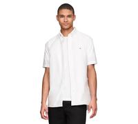 Tommy Hilfiger Long Sleeve Oxford Regular Fit, Men's Button Down Shirts, Also Available in Big and Tall, Optic White, S