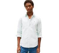 Tommy Hilfiger Long Sleeve Oxford Regular Fit, Men's Button Down Shirts, Also Available in Big and Tall, Fort Green/White, XL