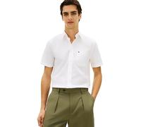 Tommy Hilfiger Long Sleeve Oxford Regular Fit, Men's Button Down Shirts, Also Available in Big and Tall, Optic White, XXL