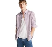 Tommy Hilfiger Long Sleeve Poplin Regular Fit, Men's Button Down Shirts, Also Available in Big and Tall, Regatta Red/Multi Stripe, XL