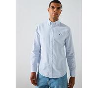 Tommy Hilfiger CORE 1985 FLEX OXFORD STRIPE SHIRT 2XL White