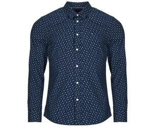 Tommy Hilfiger Long sleeved Shirt FLEX POPLIN AOP SF SHIRT in Marine EU M
