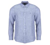 Tommy Hilfiger Long sleeved Shirt LINEN BENGAL STRIPE RF SHIRT in Blue EU XL