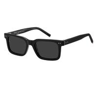Tommy Hilfiger Man TH 85/S 807/IR Sunglasses Acetate Black Grey Squared Normal