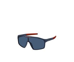 Tommy Hilfiger Mask Style Sunglasses, Blue, Men Blue