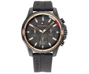 Tommy Hilfiger Mason 1791792 Men's Watch - 45mm Grey Dial Silicone
