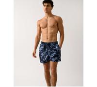 Tommy Hilfiger Medium Drawstring Leaf Print Mens Swim Shorts - Floral Tropic Aop Desert Sky - XL
