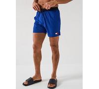 TOMMY HILFIGER Men’s Medium Drawstring Swim Shorts, Blue (Wedge Blue), XL