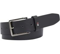 Tommy Hilfiger Men Belt Oliver Leather, Black (Black), 80 cm