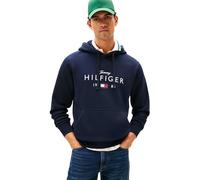 Tommy Hilfiger Men BRAND LOVE BIG HILFIGER HOODIE MW0MW41427 Pullover Hoodie, BLUE, XL
