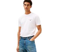 Tommy Hilfiger Men Brand Love Small Hilfiger TEE MW0MW41456 S/S T-Shirt, White, S