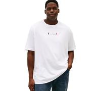 Tommy Hilfiger Men BT-Brand Love Small Center TEE-B MW0MW43007 S/S T-Shirt, White, 3XL_Plus