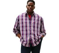 Tommy Hilfiger Men BT - Flex POP Medium Check Shirt MW0MW43034 L/S Shirt, Blue, XXL_Plus