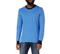 Tommy Hilfiger Men Chain Ridge Structure C Neck Pullovers, Blue, XL