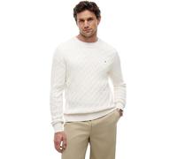 Tommy Hilfiger Men Classic Cotton Cable Crew Neck MW0MW33132 Pullover Sweater, Yellow, XXL