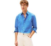 Tommy Hilfiger Men CORE Hairline POPLIN RF Shirt MW0MW41399 L/S Shirt, Blue, XL