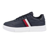 Tommy Hilfiger Men Cupsole Supercup Leather Stripes Trainers, Blue (Desert Sky), 10.5 UK