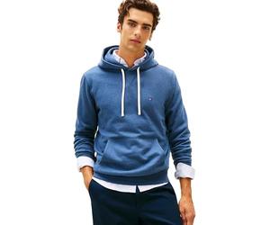 Tommy Hilfiger Men ESS SEASONAL FLEECE HOODY MW0MW39997 Pullover Hoodie, BLUE, L