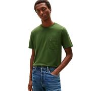 Tommy Hilfiger Men Essential Solid Pocket TEE MW0MW37283 S/S T-Shirt, Green, XL