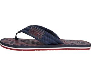 Tommy Hilfiger Men Flag Patch Beach Sandal FM0FM06004 Flip Flops, BLUE (Navy Blue), 11