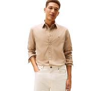 Tommy Hilfiger Men Flex POPLIN Solid RF Shirt MW0MW37550 L/S Shirt, Beige, S